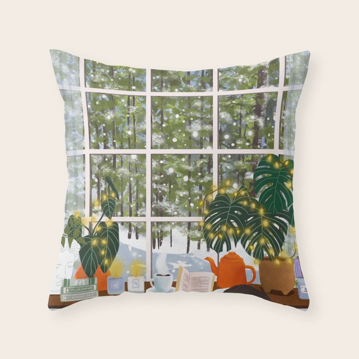 Snow White Throw Pillow Gallery Image 1