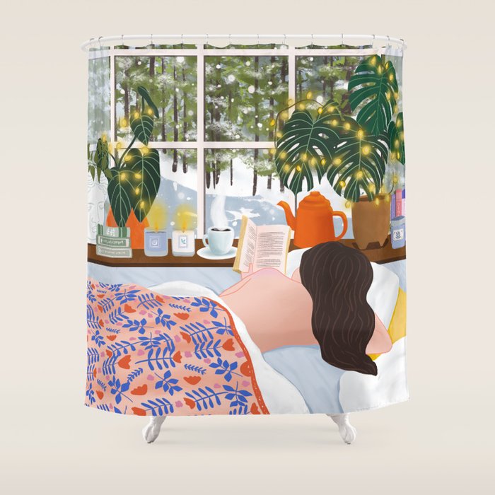 Snow White Shower Curtain Gallery Image 1