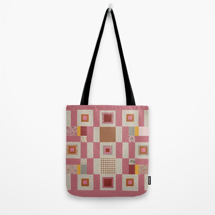 Pink Cottage Quilt Tote Bag Gallery Image 2