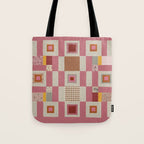 Pink Cottage Quilt Tote Bag Gallery Image 1