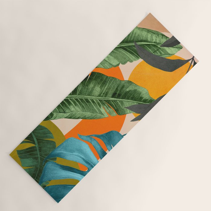 Abstract Tropical Art 15 Yoga Mat Gallery Image 1