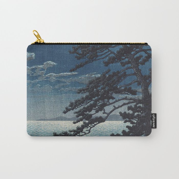 Spring Moon At Ninomiya Beach by Hasui Kawase å·ç¬ å·´æ°´ Carry All Pouch Gallery Image 1