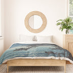 Spring Moon At Ninomiya Beach by Hasui Kawase å·ç¬ å·´æ°´ Duvet Cover Gallery Image 3
