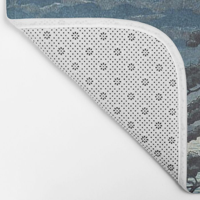 Spring Moon At Ninomiya Beach by Hasui Kawase å·ç¬ å·´æ°´ Bath Mat Gallery Image 2