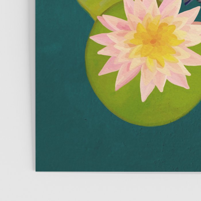 Graceful Koi Among Water Lilies  Poster Gallery Image 3
