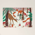 Whimsical woodland enchanted forest animals Welcome Mat Gallery Image 1