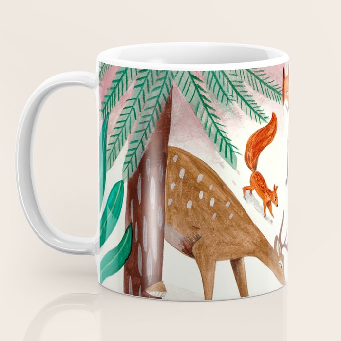 Whimsical woodland enchanted forest animals Coffee Mug Gallery Image 3
