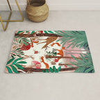 Whimsical woodland enchanted forest animals Rug Gallery Image 1