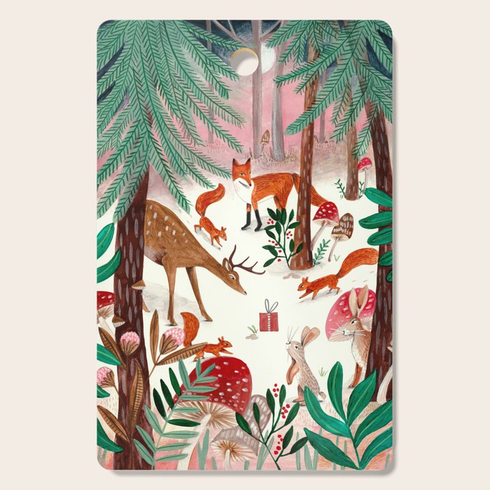 Whimsical woodland enchanted forest animals Cutting Board Gallery Image 1