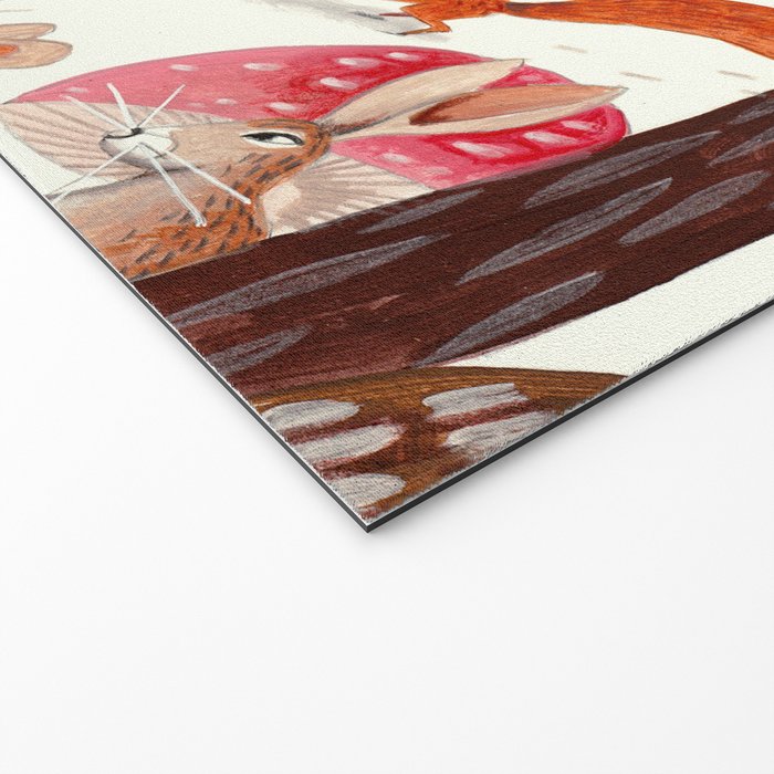 Whimsical woodland enchanted forest animals Welcome Mat Gallery Image 2