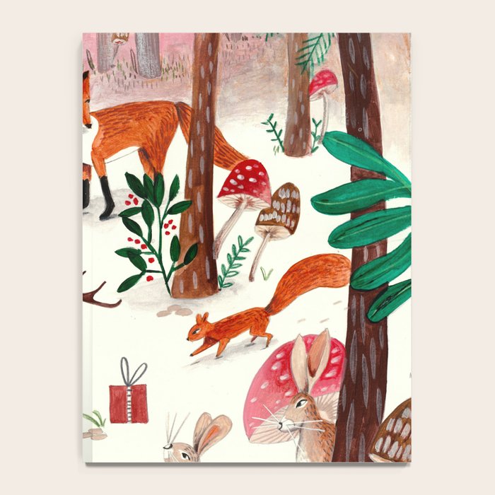 Whimsical woodland enchanted forest animals Notebook Gallery Image 4