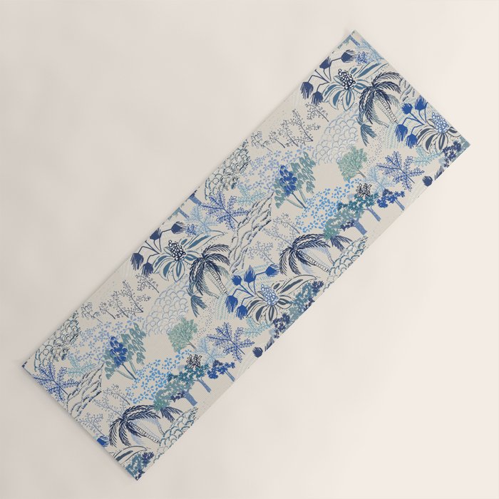 Italian landscape blue Yoga Mat Gallery Image 1