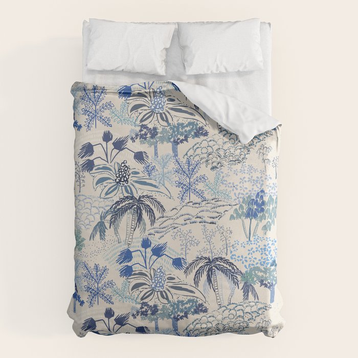 Italian landscape blue Duvet Cover Gallery Image 1