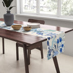 Italian landscape blue Table Runner Gallery Image 2
