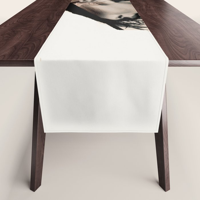 woman / collage portrait Table Runner Gallery Image 1
