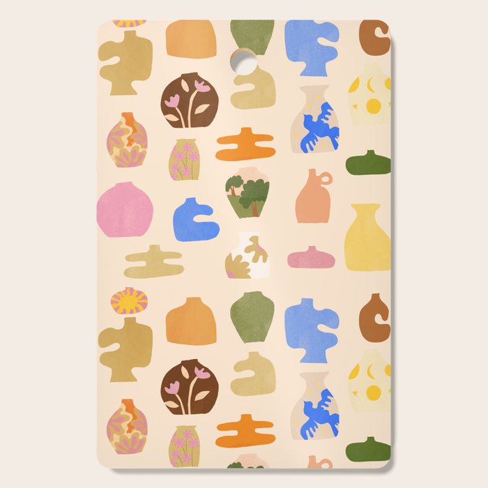 Abstract Vases Cutting Board Gallery Image 1
