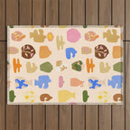 Abstract Vases Outdoor Rug Gallery Image 1