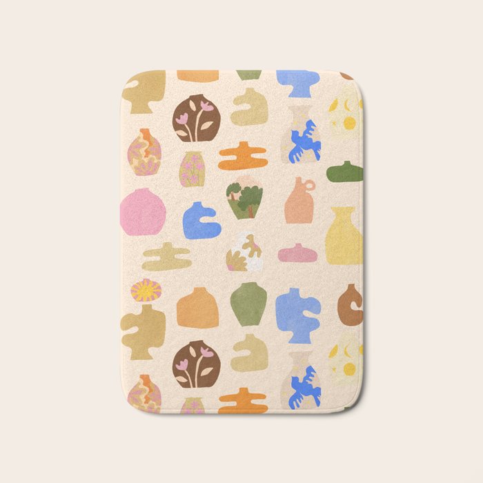 Abstract Vases Bath Mat Gallery Image 1