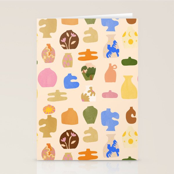Abstract Vases Stationery Card Gallery Image 1