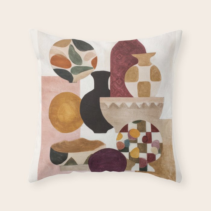 Still Life in Balance Throw Pillow Gallery Image 1