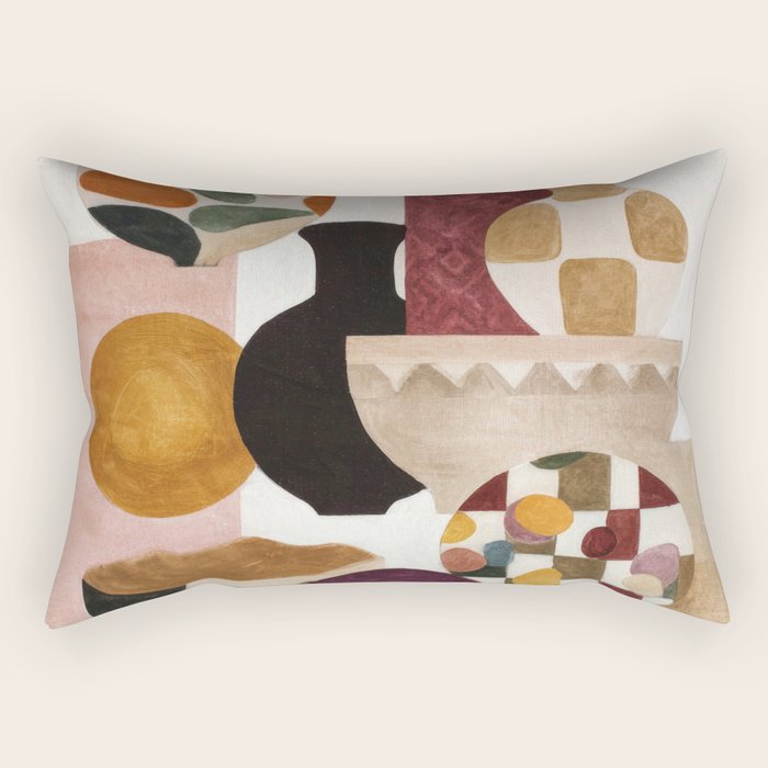 Still Life in Balance Rectangular Pillow Gallery Image 2