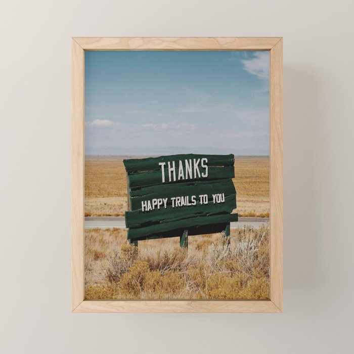 Happy Trails to You Mini Art Print Gallery Image 1