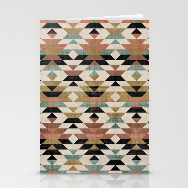 Southwestern Pattern, Boho Prints Stationery Card Gallery Image 1