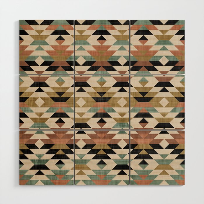 Southwestern Pattern, Boho Prints Wood Wall Art Gallery Image 1