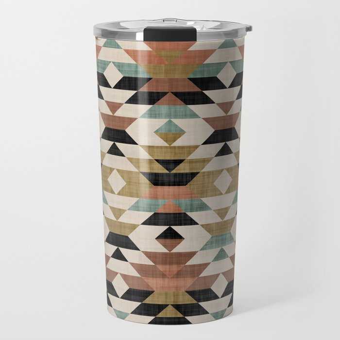 Southwestern Pattern, Boho Prints Travel Mug Gallery Image 1