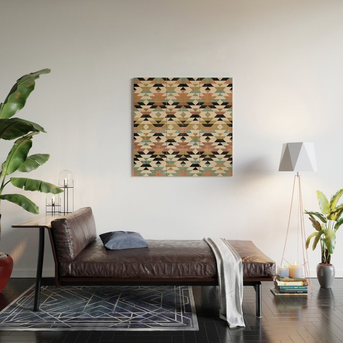 Southwestern Pattern, Boho Prints Wood Wall Art Gallery Image 2