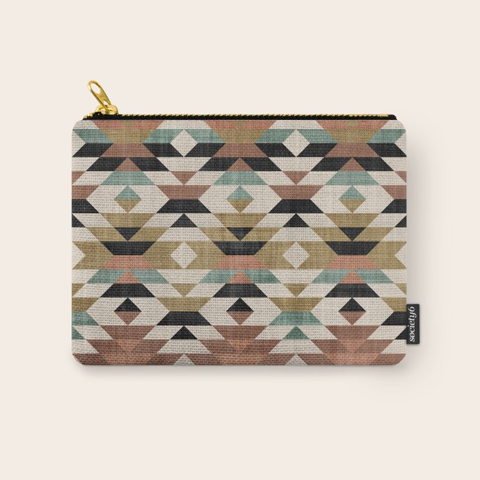 Southwestern Pattern, Boho Prints Carry All Pouch Gallery Image 1