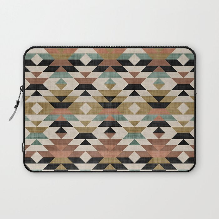 Southwestern Pattern, Boho Prints Laptop Sleeve Gallery Image 1