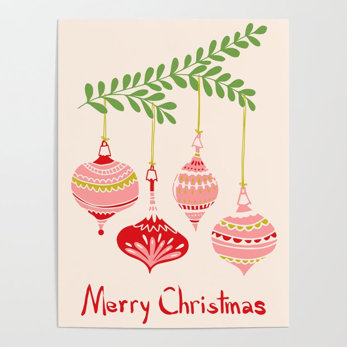 Cheerful little Christmas baubles Poster Gallery Image 4