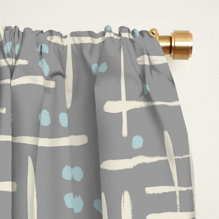 Simple Hand Drawn Pattern #17 Window Curtain Gallery Image 2