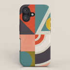 mid century bauhaus geometry abstract 2020 2 iPhone Case Gallery Image 1