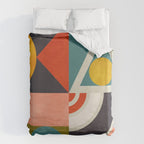 mid century bauhaus geometry abstract 2020 2 Duvet Cover Gallery Image 6