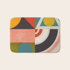mid century bauhaus geometry abstract 2020 2 Bath Mat Gallery Image 1