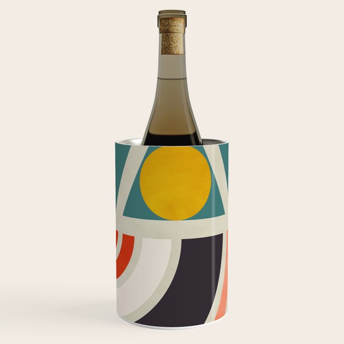 mid century bauhaus geometry abstract 2020 2 Wine Chiller Gallery Image 3