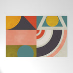 mid century bauhaus geometry abstract 2020 2 Welcome Mat Gallery Image 1