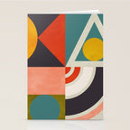 mid century bauhaus geometry abstract 2020 2 Stationery Card Gallery Image 2