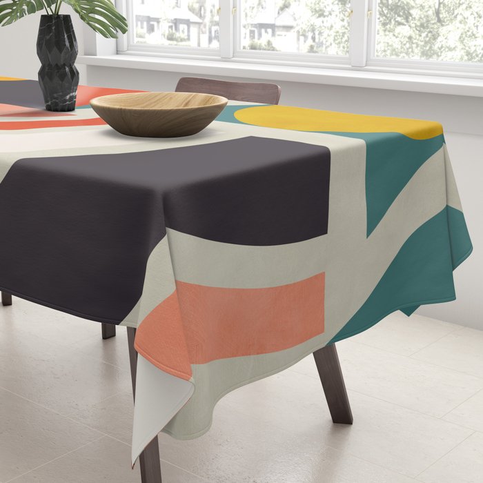 mid century bauhaus geometry abstract 2020 2 Tablecloth Gallery Image 3