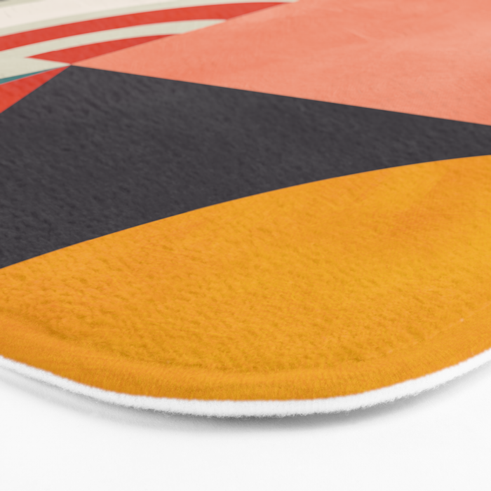 mid century bauhaus geometry abstract 2020 2 Bath Mat Gallery Image 3