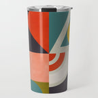 mid century bauhaus geometry abstract 2020 2 Travel Mug Gallery Image 1