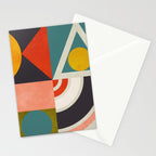 mid century bauhaus geometry abstract 2020 2 Stationery Card Gallery Image 2
