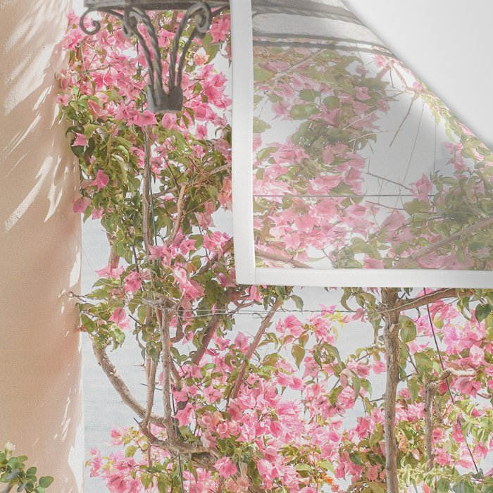 Sorrento Vibes | Balcony In Italy With Pink Flowers Photo Print | Summer Travel Photography Wall Tapestry Gallery Image 3