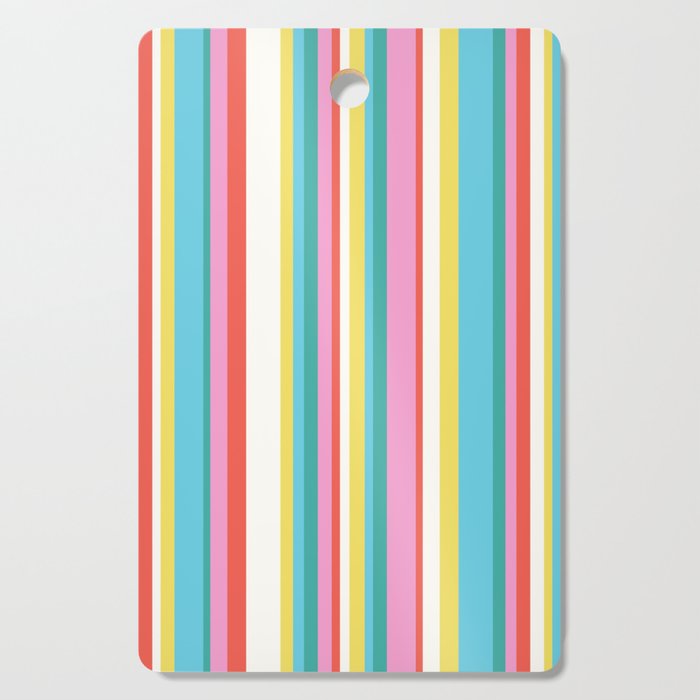 Classic Stripes II - 60s Candy Rainbow Cutting Board Gallery Image 1