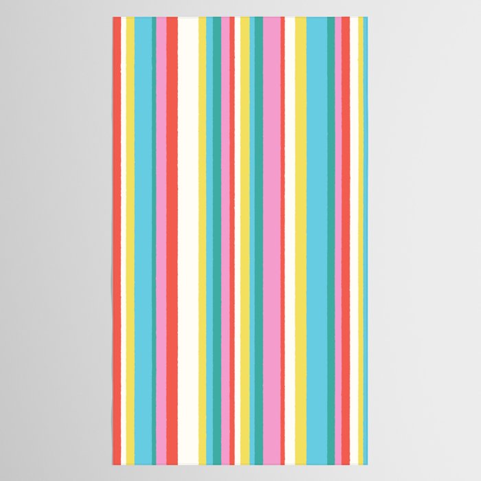 Classic Stripes II - 60s Candy Rainbow Tablecloth Gallery Image 2