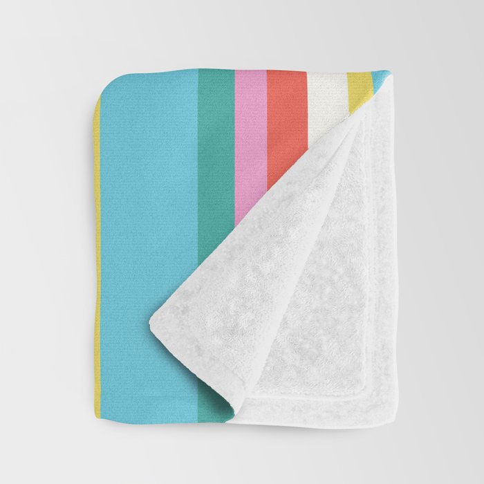 Classic Stripes II - 60s Candy Rainbow Throw Blanket Gallery Image 3