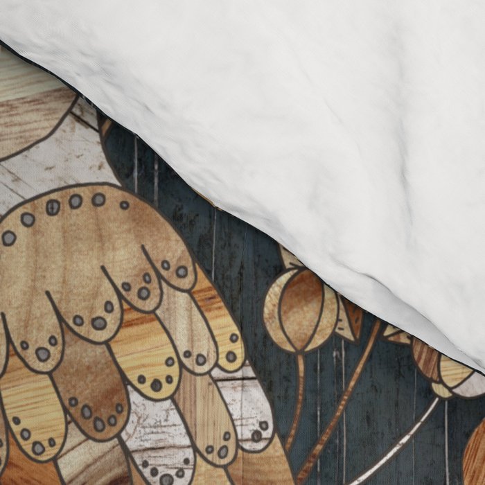Wooden Wonderland Barn Owl Collage Comforter Gallery Image 4