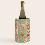Dancing tiger Zig zag tiger - mint sand Wine Chiller Gallery Image 1